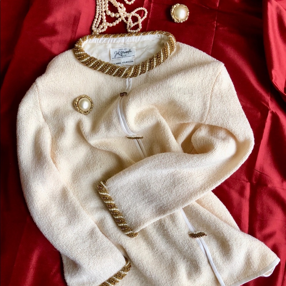 John Wanamaker gorgeous creamy blazer